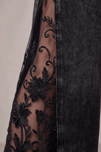 Floral Lace Jeans